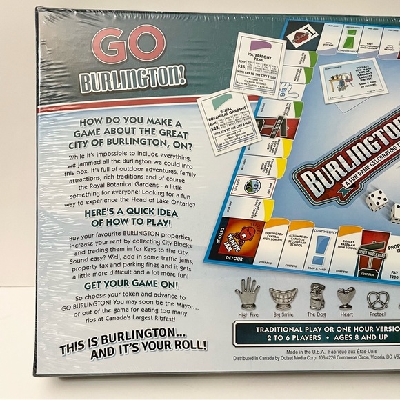 Burlington Opoly Monopoly Board Game Sealed - Picture 9 of 11